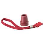 Rode stokdop met polsbandje voor wandelstok, Diversen, Verpleegmiddelen, Ophalen of Verzenden, Nieuw