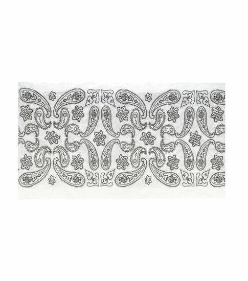 Haarband Multifunctioneel Paisley Print Zwart Wit, Sieraden, Tassen en Uiterlijk, Uiterlijk | Haarverzorging