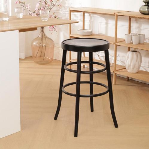 30% korting | Fameg | houten barkruk zwart | 75 cm | 30%, Huis en Inrichting, Barkrukken, Nieuw, 1 kruk, Hout, 30 tot 60 cm, Verzenden