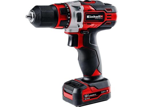 Einhell TE-CD 12/1 - Accu Boor-/Schroefmachine - 12 V 2.0 Ah, Doe-het-zelf en Verbouw, Gereedschap | Boormachines, Zo goed als nieuw