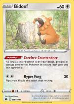 Bidoof 111/159 Crown Zenith, Hobby en Vrije tijd, Verzamelkaartspellen | Pokémon, Losse kaart, Nieuw, Foil, Ophalen of Verzenden