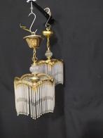 Kroonluchter (2) - Kristal, Metaal, Antiek en Kunst, Antiek | Lampen
