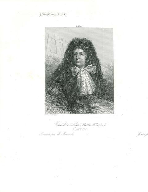 Portrait of Adam-Francois van der Meulen, Antiek en Kunst, Kunst | Etsen en Gravures