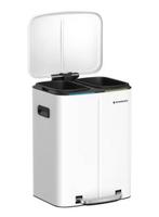Duo Pedaalemmer 40L – Softclose Deksel en Afvalscheiding, Verzenden, Nieuw