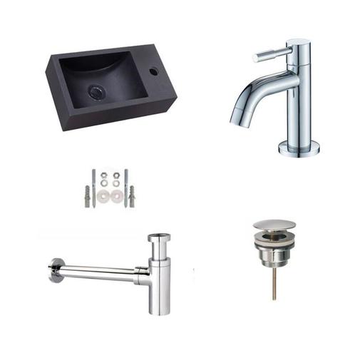 Sani Royal Quartz Zwart Fonteinset Mini met Elba, Tuin en Terras, Waterpartijen en Fonteinen