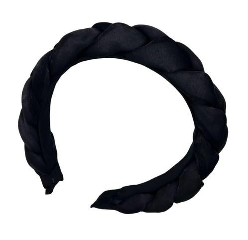 Diadeem - haarband van stof - zwart - vlecht - kinderen/meis, Sieraden, Tassen en Uiterlijk, Uiterlijk | Haarverzorging, Nieuw
