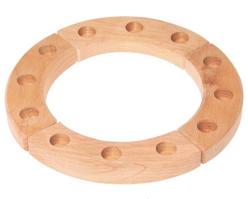 Grimms - Houten Verjaardagsring Jaarring 12 gaten - 22cm, Kinderen en Baby's, Speelgoed | Overig