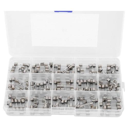150-delig Glaszekering Assortiment doos - Glaszekering Set -, Hobby en Vrije tijd, Elektronica-componenten, Nieuw, Verzenden