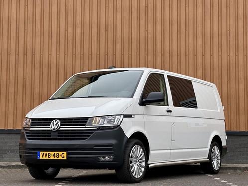 Volkswagen Transporter 2.0 TDI L2H1 30 DC Highline, Auto's, Bestelauto's, Lease, Zwart, Automaat, Wit, Financial lease, Stof, Diesel