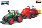 520206 Bburago tractor Fendt 1050 Vario met balenpers, Nieuw, Ophalen of Verzenden