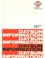 1968 DATSUN PROGRAMMA BROCHURE DUITS | FRANS, Nieuw, Nissan, Author