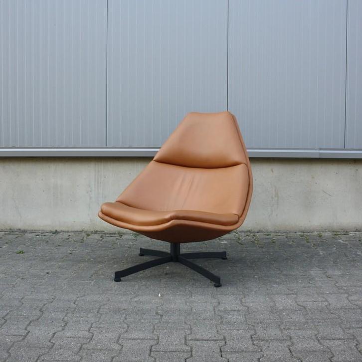 Vintage Design Fauteuils GISPEN ARTIFORT SPECTRUM, Huis en Inrichting, Fauteuils, Gebruikt, Hout, Kunststof, Leer, Metaal, Riet of Rotan