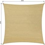 2dekans | tectake - Vierkante zonneluifel zonnescherm, Ophalen of Verzenden, Zo goed als nieuw