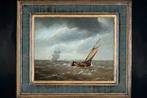 Hollandse School (XIX) - Zeegezicht met Schepen (NO RESERVE)