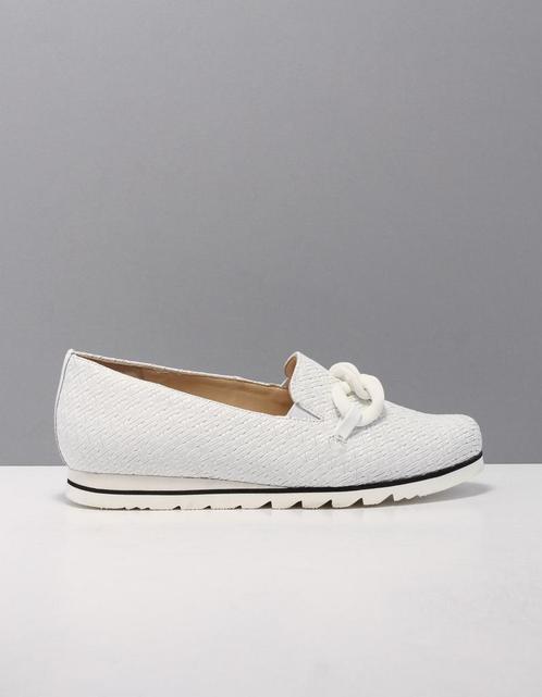 Hassia 301539 mocassins dames wit  0200 weiss leer 39,5, Kleding | Dames, Schoenen, Nieuw, Verzenden