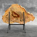 Wonderlijk sneetje versteend hout op een op maat gemaakte, Antiek en Kunst