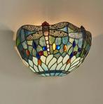 Lamp - Glas-in-lood - Tiffany style lue dragon