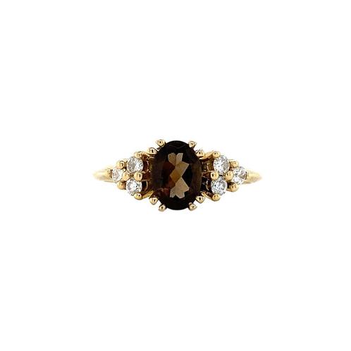 Audrey ring 14 krt - Solid Rock, Sieraden, Tassen en Uiterlijk, Ringen, Nieuw, Ophalen of Verzenden
