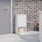 vidaXL Pakket Afleverbox Wit 44x22x82 cm Staal, Verzenden, Nieuw