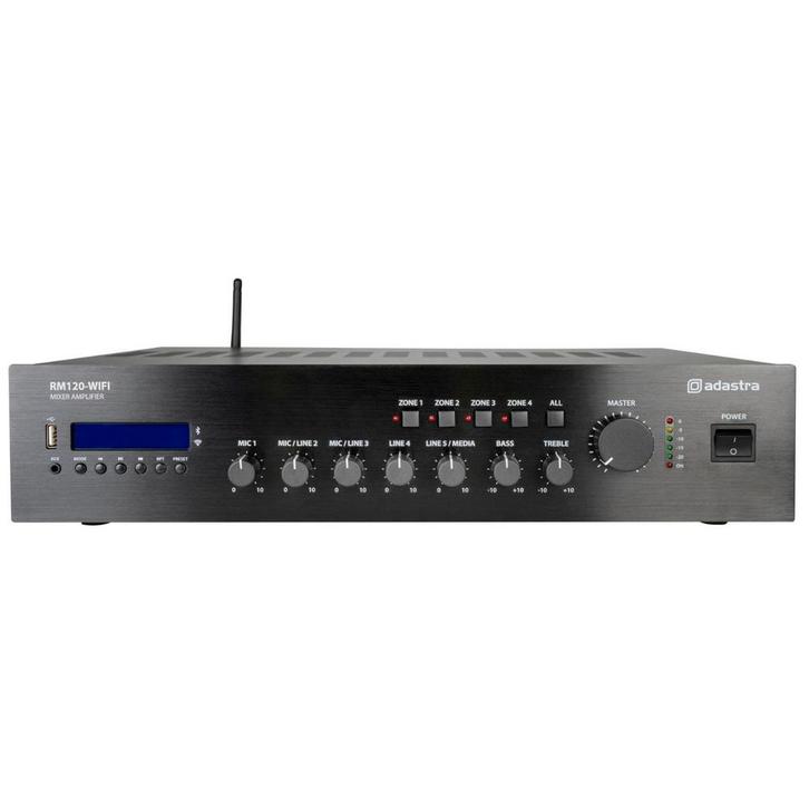 Adastra RM120-Wifi 100V Mixer Versterker Met WIFI En LAN, Muziek en Instrumenten, Microfoons, Overige typen, Nieuw, Verzenden