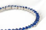 Zonder Minimumprijs - Armband Verguld, Zilver Saffier - 18K, Nieuw