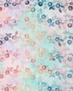 Broderie Katoen Tie Dye Bloemen Multicolor, Hobby en Vrije tijd, Stoffen en Lappen, Nieuw, Overige kleuren