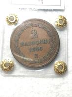 Italië, Pauselijke Staat Pio IX. 2 Baiocchi 1850 Roma