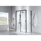 Saniclear Slide black douchecabine 130x90cm zwart mat, Ophalen of Verzenden, Nieuw