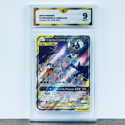 Pokémon Graded card - Solgaleo & Lunala 216 - Pokémon - GG 9, Hobby en Vrije tijd, Verzamelkaartspellen | Pokémon