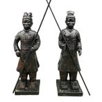 Set Japanse krijgers - tuinbeelden - steen - camouflage, Tuin en Terras, Ophalen of Verzenden, Nieuw