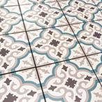 Portugese vintage tegels 20x20 cm met blauw grijs en wit, Verzenden, Nieuw