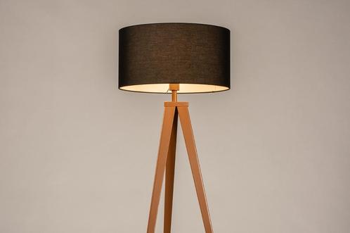 Rietveld Vloerlampen - Zwart, Bruin - Stof, Metaal, Huis en Inrichting, Lampen | Vloerlampen, Verzenden