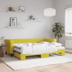 vidaXL Slaapbank onderschuifbed en matrassen 80x200 cm, Eenpersoons, Verzenden, Nieuw, 80 cm