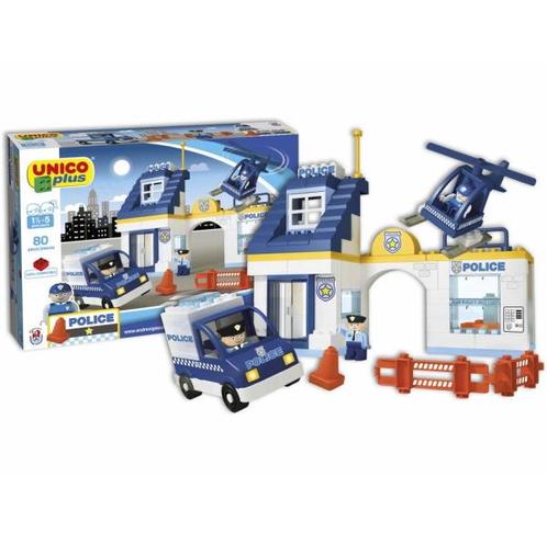 Unico Plus politiebureau - 80 delig - 8544, Kinderen en Baby's, Speelgoed | Duplo en Lego, Nieuw, Verzenden