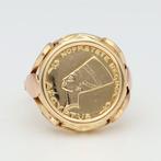 Ring - 18 karaat Geel goud, Roségoud - Nefertiti penning, Nieuw