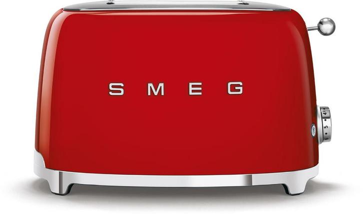 Smeg TSF01RDEU broodrooster rood, Witgoed en Apparatuur, Broodroosters, Nieuw, Verzenden