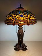 XXL Tiffany stijl tafellamp DRAGONFLY MAJESTY - ART NOUVEAU, Antiek en Kunst