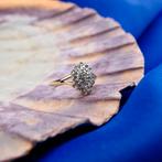 Gouden ring met diamant | 0,14 ct. (witgoud, rond briljant), Gebruikt, Overige kleuren, Ophalen of Verzenden, Kleiner dan 17