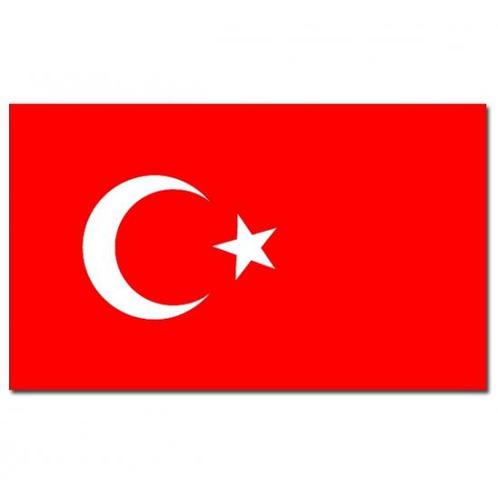 Gevelvlag/vlaggenmast vlag Turkije 90 x 150 cm - Turkije v.., Hobby en Vrije tijd, Feestartikelen, Ophalen of Verzenden