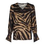 Marc Aurel • zwart bruine blouse • 36, Kleding | Dames, Nieuw, Marc Aurel, Bruin, Maat 36 (S)