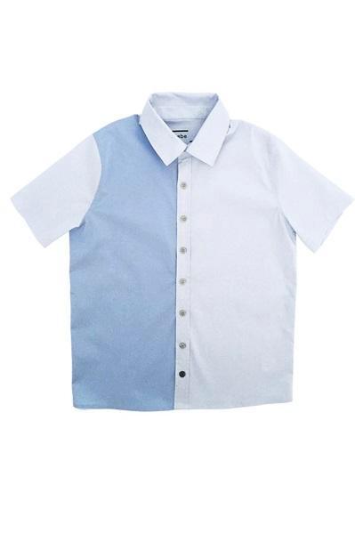 HEBE - overhemd - korte mouwen - blauw, Kinderen en Baby's, Kinderkleding | Overige, Jongen, Nieuw, Verzenden