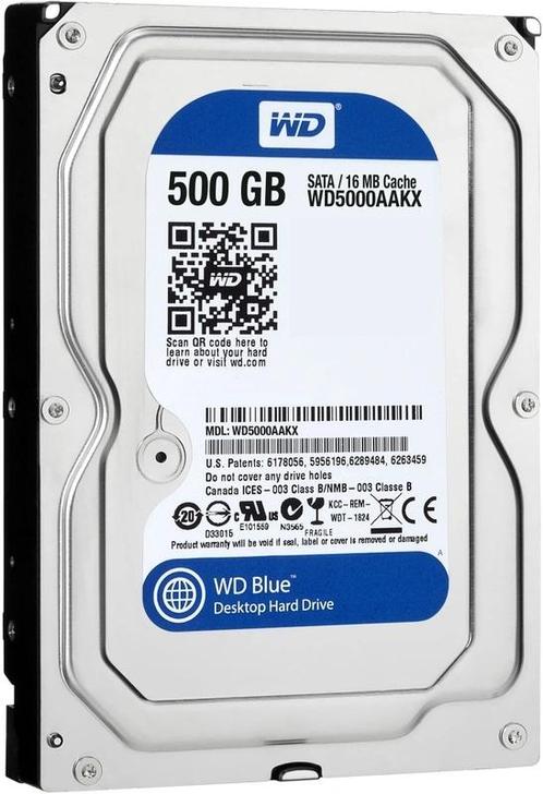 Western Digital 500GB SATA PC harddisk 3.5 inch + garantie, Computers en Software, Overige Computers en Software, Gebruikt, Ophalen of Verzenden