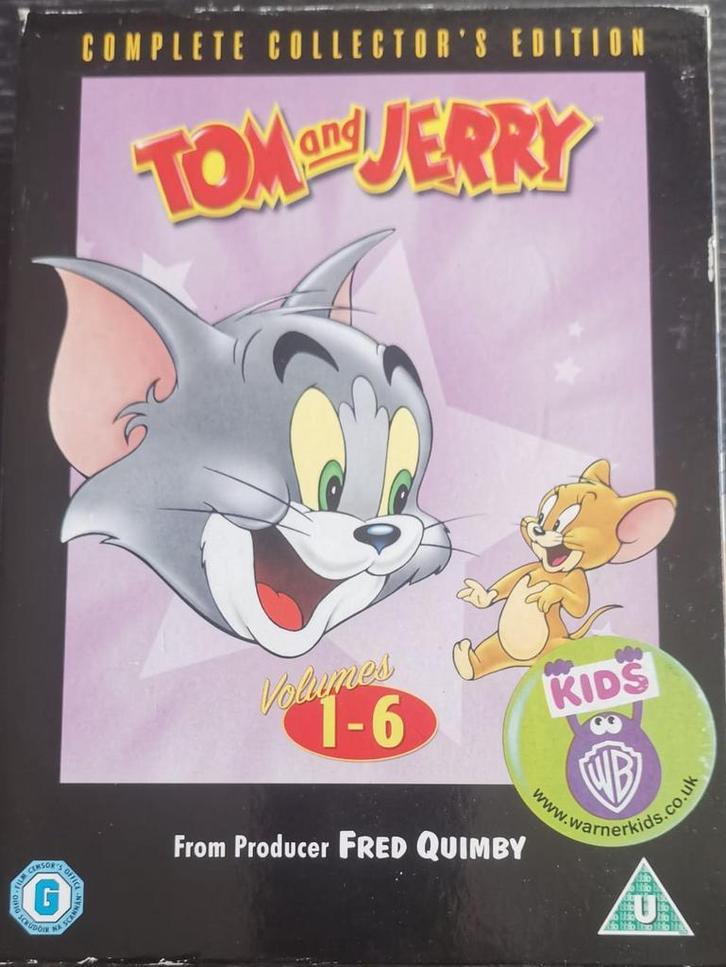 Tom and Jerry 1-6 complete collection -     Gratis verzenden, Cd's en Dvd's, Dvd's | Tv en Series, Zo goed als nieuw, Boxset, Komedie