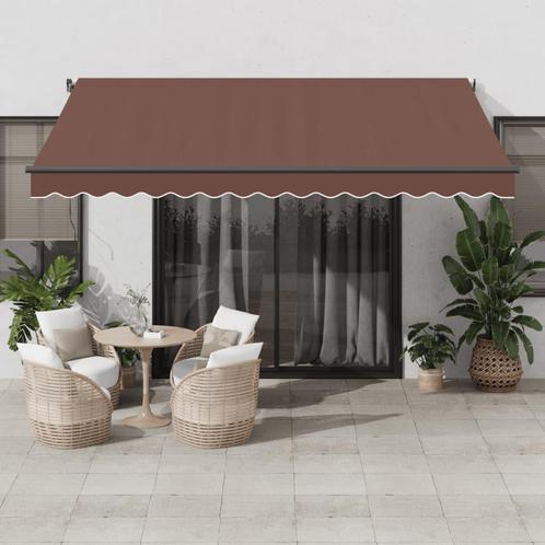 vidaXL Luifel automatisch uittrekbaar met LEDs 400x350 cm, Tuin en Terras, Zonneschermen, Nieuw, Verzenden