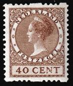 Nederland 1924 - met plaatfout bruine punt dwarsbalk N van, Gestempeld