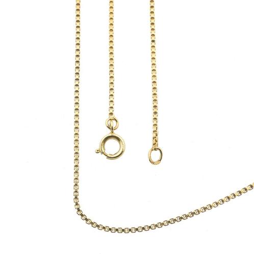 Gouden Venetiaanse schakel ketting | 71,5 cm (veersluiting), Sieraden, Tassen en Uiterlijk, Kettingen, Overige kleuren, Gebruikt