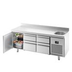 GGM Gastro | Koelwerkbank Premium PLUS - 1960x700mm - met 1, Verzenden, Nieuw in verpakking
