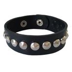 Fako Bijoux® - Armband - Studs - Rond Klein - Zwart, Verzenden, Nieuw
