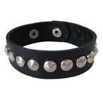 Fako Bijoux® - Armband - Studs - Rond Klein - Zwart, Nieuw, Verzenden