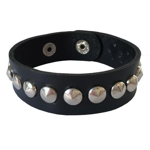 Fako Bijoux® - Armband - Studs - Rond Klein - Zwart, Sieraden, Tassen en Uiterlijk, Armbanden, Verzenden